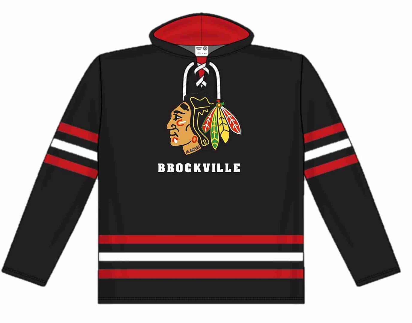 Hockey Stripe Hoody - Image 2