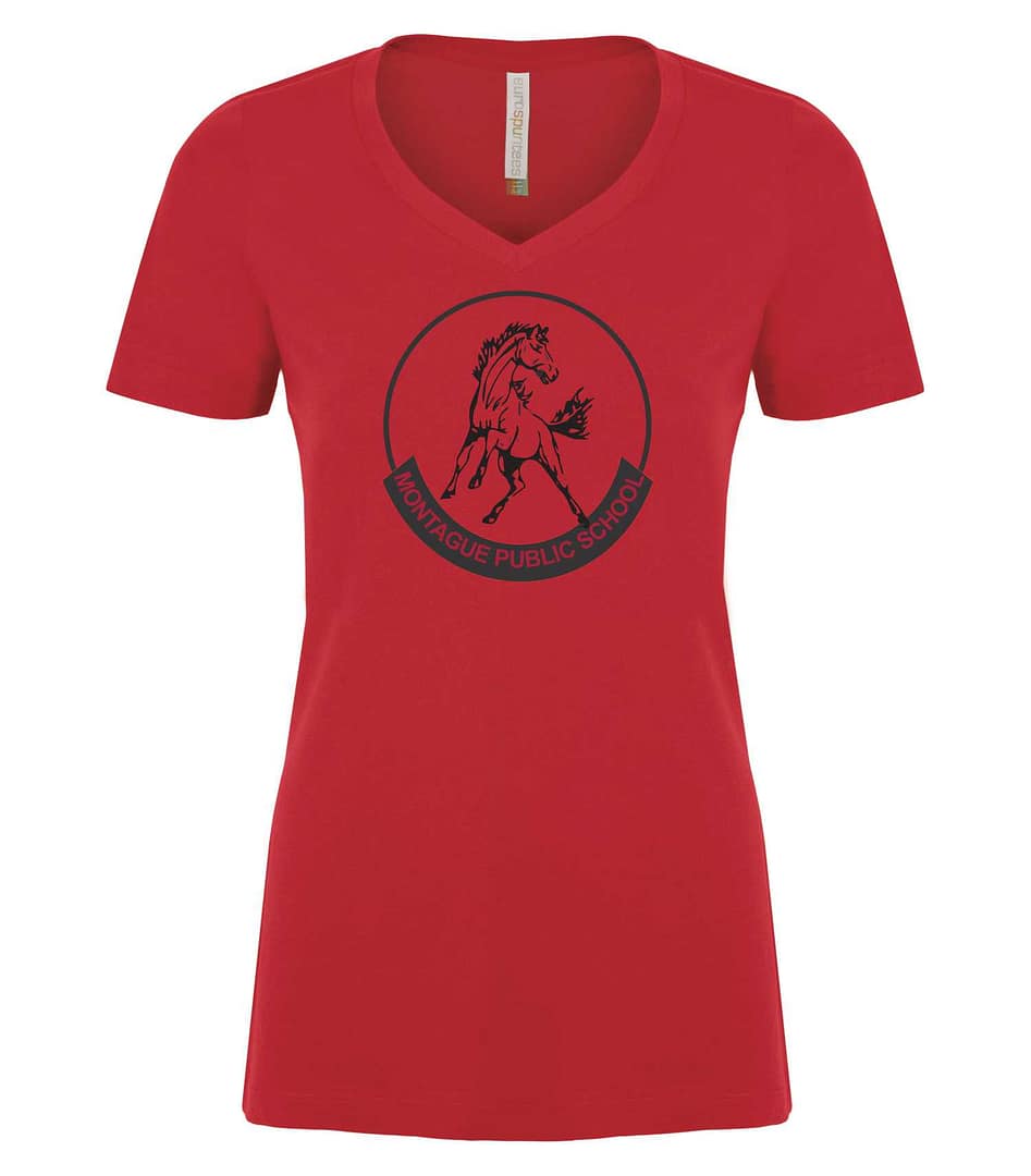 Staff Ladies V-Neck T-Shirt - Image 2
