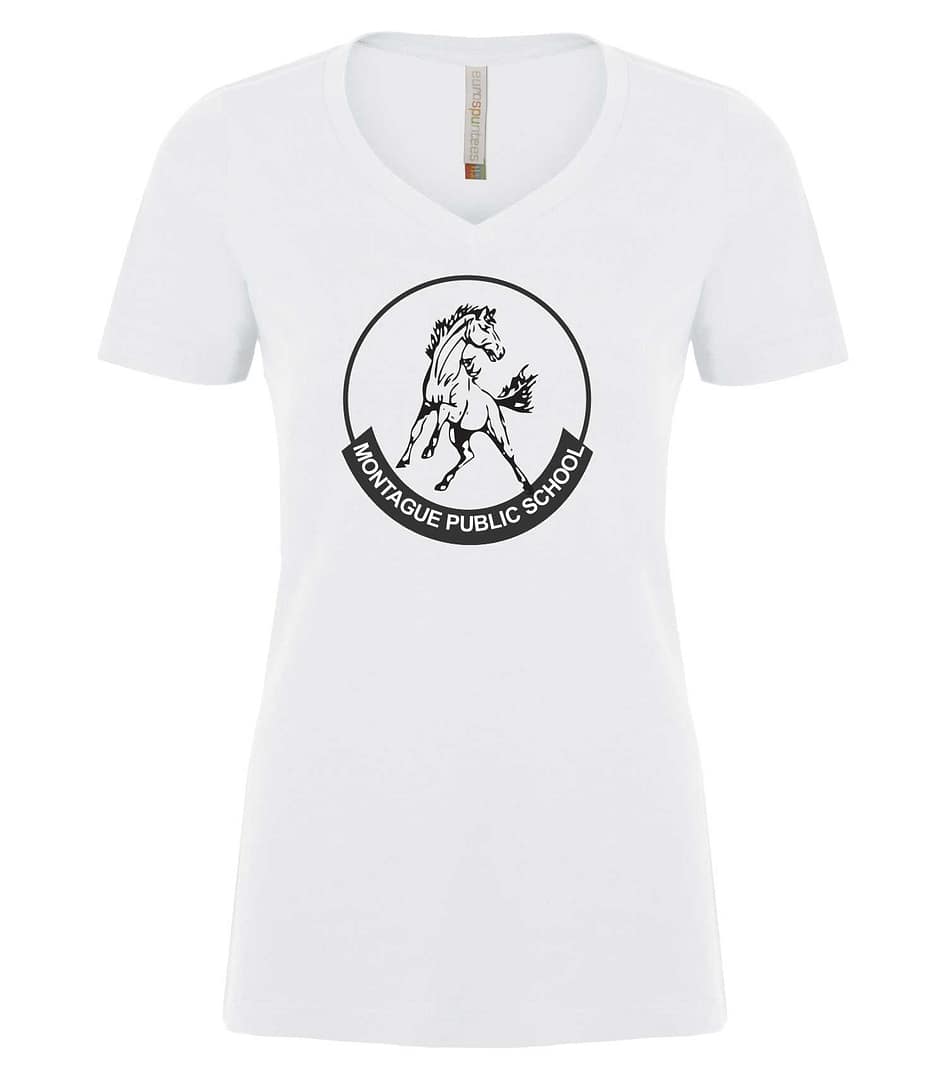 Staff Ladies V-Neck T-Shirt - Image 3